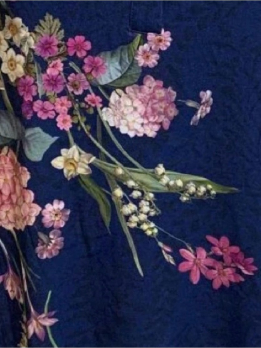 Johnny Was Willowa Blue Floral Polo Dress - Picture 7 of 11